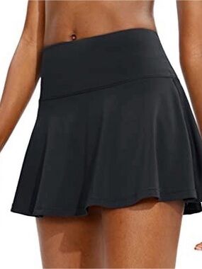 Santity Black High Waisted Tennis Golf Skirt Skort Womens S NWT